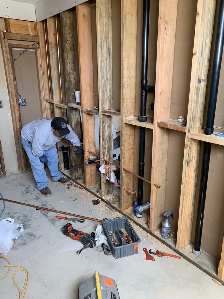 Commercial rough-in plumbing for Water Heater Replacement in Larkspur